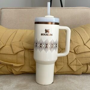 Stanley 40 oz Cream and Copper Deco Quencher H2.O Flowstate Tumbler
